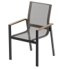Krzesło do zestawu jadalnianego ogrodowego BELLANTI Verona Luna | Dark Grey – aluminiowe