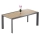 Stół do zestawu jadalnianego ogrodowego BELLANTI Verona Luna | Dark Grey – aluminiowy stół z blatem teak