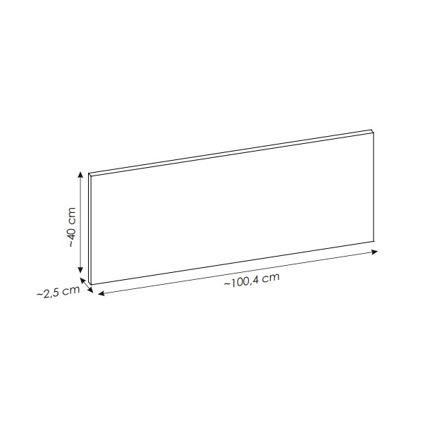 Blat łazienkowy 100 cm Bella Cashmere Dąb ARTISAN UN 89-100-46, Comad