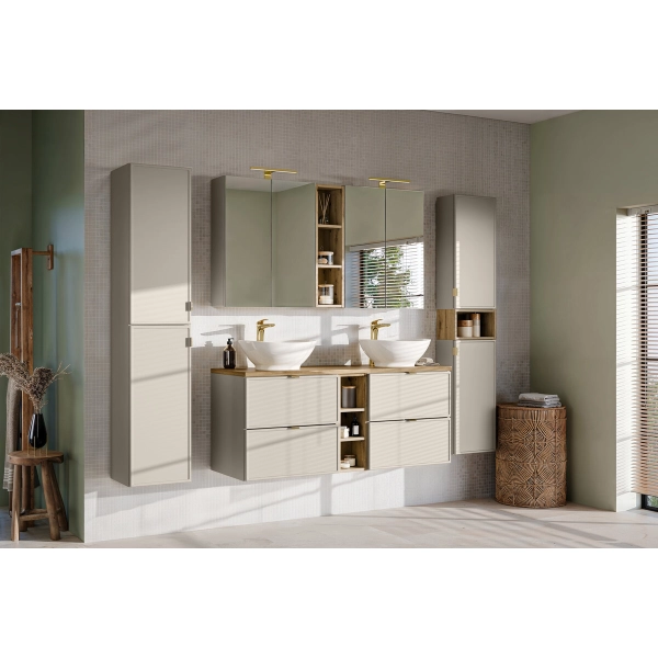 Blat łazienkowy 100 cm Bella Cashmere Dąb ARTISAN UN 89-100-46, Comad