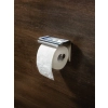 Uchwyt na papier toaletowy ścienny - z półką Round Deante, chrom