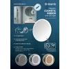 Lusterko kosmetyczne magnetyczne - podświetlenie LED Round Deante, chrom