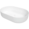 Umywalka ceramiczna nablatowa owalna biała 58x38 cm, Round Deante