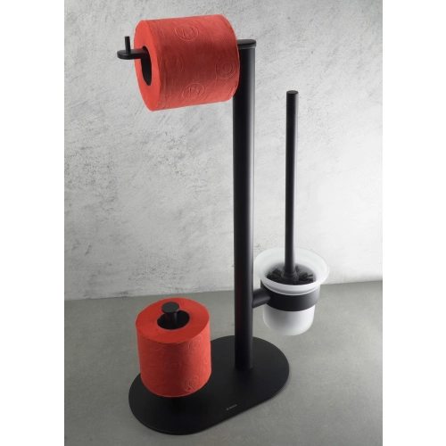 Stojak na papier 3-funkcyjny Round Deante, nero