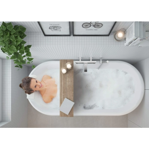 Wąż prysznicowy 150 cm rozciągliwy chrom, Anti-twist Deante