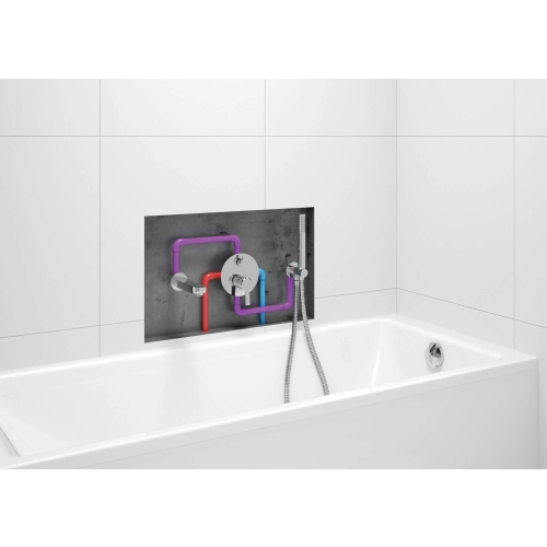 Wąż prysznicowy 150 cm rozciągliwy chrom, Anti-twist Deante
