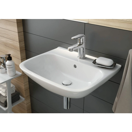 Korek ceramiczny do umywalki lub bidetu biały, Click-Clack Deante