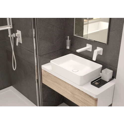 Korek ceramiczny do umywalki lub bidetu biały, Click-Clack Deante