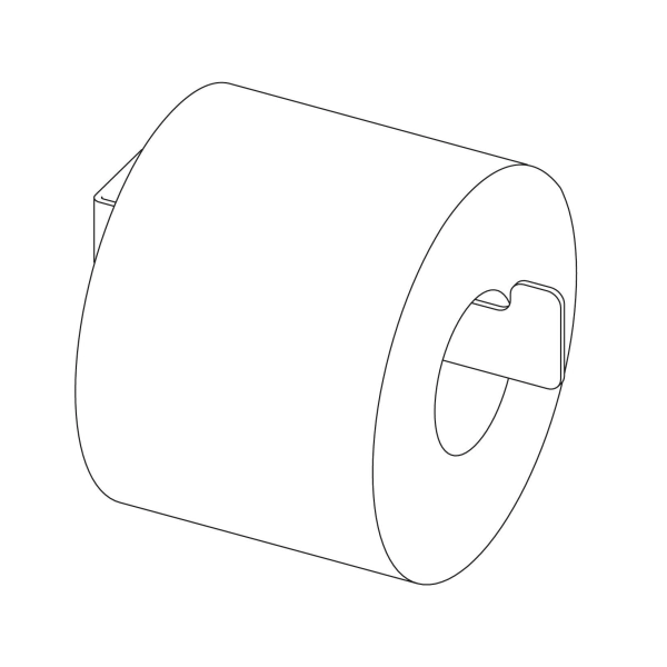 Uchwyt na papier toaletowy ścienny czarny mat Nero, Mokko Deante