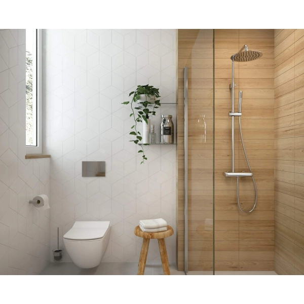 Szczotka WC wisząca chrom, Round Deante