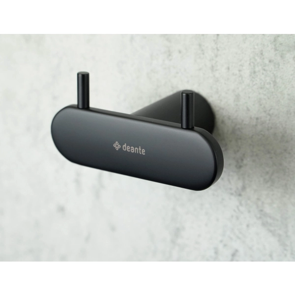 Haczyk podwójny czarny mat Nero, Round Deante