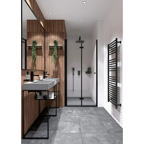 Dozownik mydła - ścienny czarny mat Nero, Round Deante