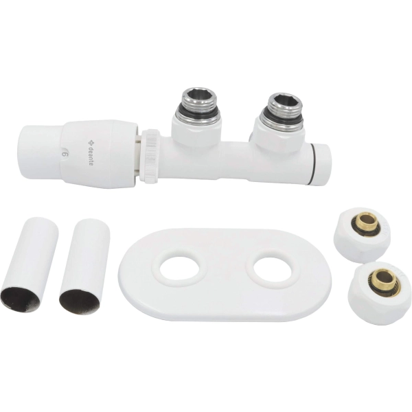 Zawór termostatyczny do grzejnika łazienkowego - lewy, Deante, bianco