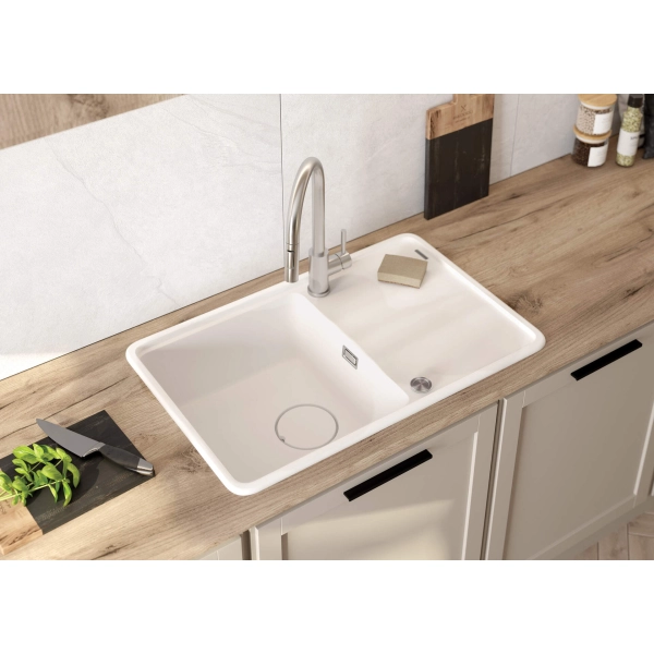 Bateria kuchenna z wyciąganą wylewką - 2 tryby strumienia, stal szczotkowana, Lima Deante