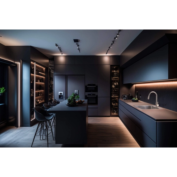 Bateria kuchenna z wyciąganą wylewką - 2 tryby strumienia, stal szczotkowana, Lima Deante