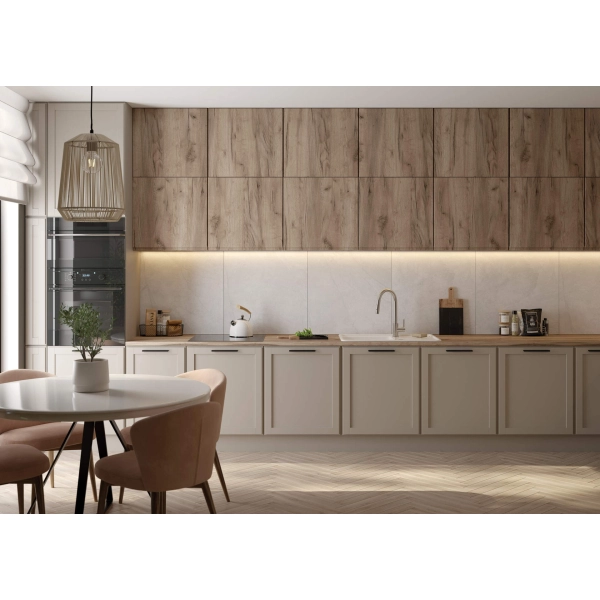 Bateria kuchenna z wyciąganą wylewką - 2 tryby strumienia, stal szczotkowana, Lima Deante