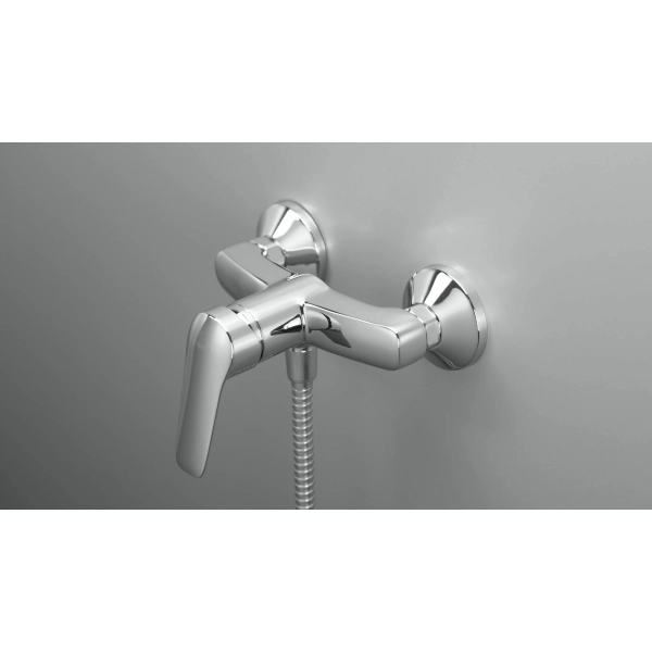 Bateria prysznicowa ścienna, Deante, chrom