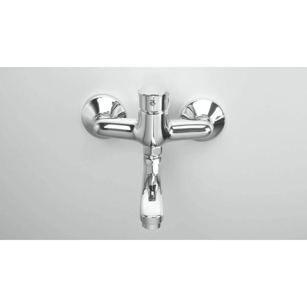 Bateria kuchenna ścienna, Deante, chrom