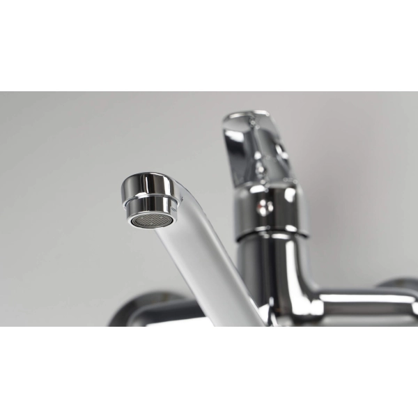 Bateria kuchenna ścienna, Deante, chrom