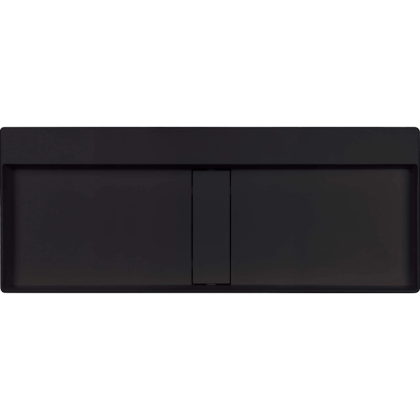 Umywalka granitowa nablatowa - z maskownicą, Deante, nero