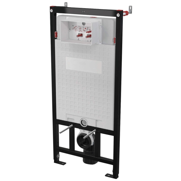 Stelaż podtynkowy do misek WC wiszących, Deante, nero