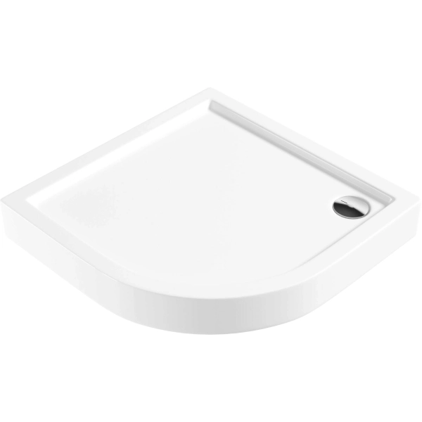 Brodzik akrylowy półokrągły 80 cm, Deante, biały