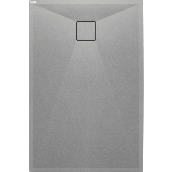Brodzik granitowy prostokątny 120x90 cm, Deante, szary metalik