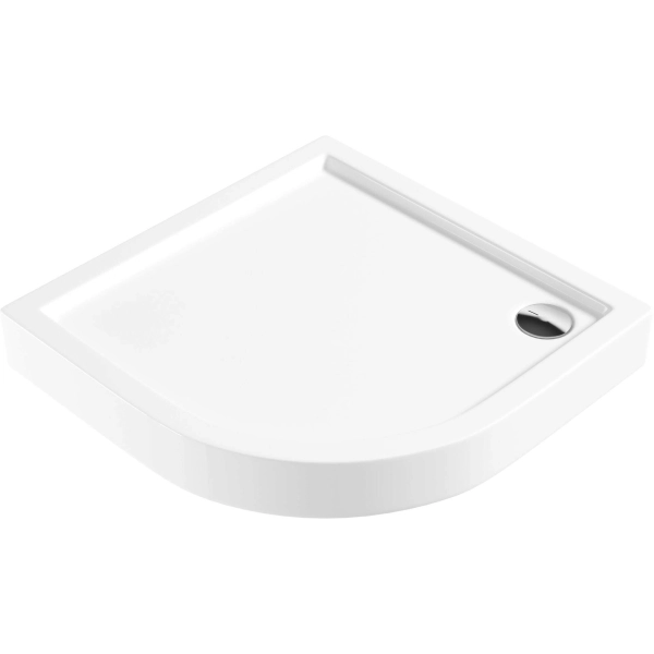 Brodzik akrylowy półokrągły 80 cm, Deante, biały