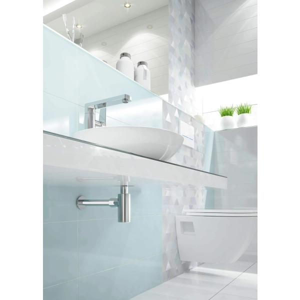 Syfon do umywalki okrągły, Deante, chrom