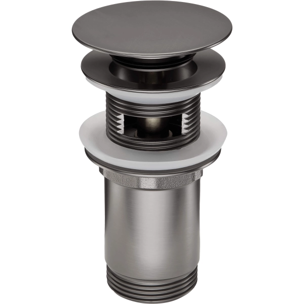 Korek do umywalki lub bidetu uniwersalny titanium, Click-Clack Deante