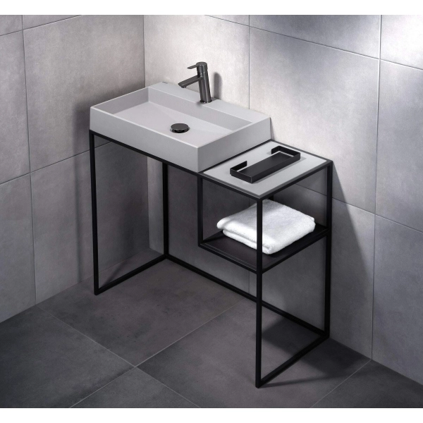 Korek do umywalki lub bidetu uniwersalny titanium, Click-Clack Deante
