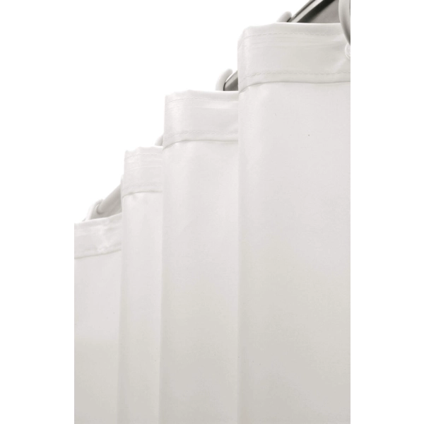 Zasłona prysznicowa uniwersalna 150 cm - 10 oczek, biały