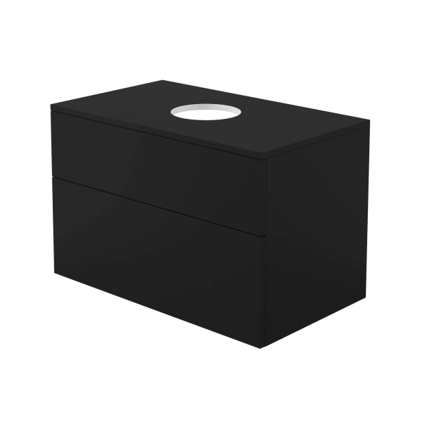 Szafka umywalkowa 80 cm z blatem, Deante, nero