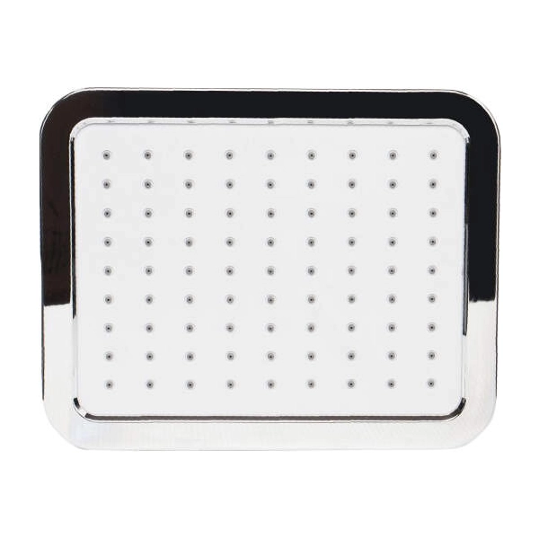 Głowica prysznicowa prostokątna, Neo, biały-chrom-titanium