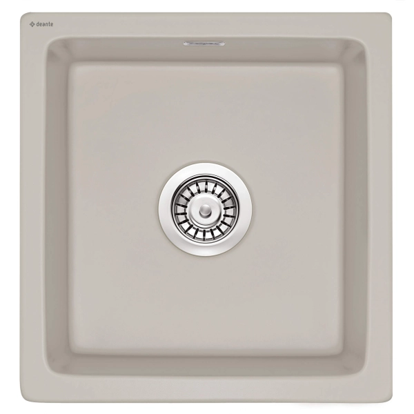 Zlewozmywak ceramiczny 1-komorowy, Deante, pl_cappuccino mat