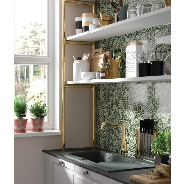 Zlewozmywak ceramiczny 1-komorowy z ociekaczem, Deante, pl_cappuccino mat