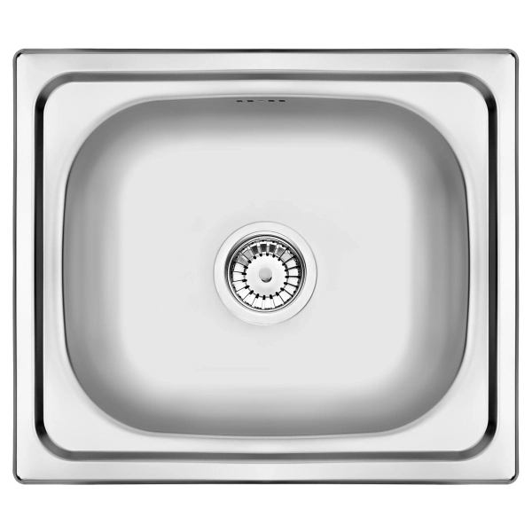 Zlewozmywak stalowy 1-komorowy, Deante, satyna