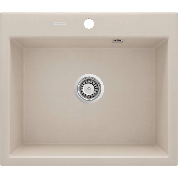 Zlewozmywak granitowy 1-komorowy, Deante, beż
