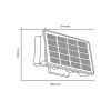 Kinkiet Solarny Alf 50lm 6000K IP54, Eko-light