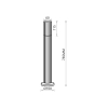 VERTICAL BLACK LAMPA OGRODOWA 1xGU10 IP44, Eko-light