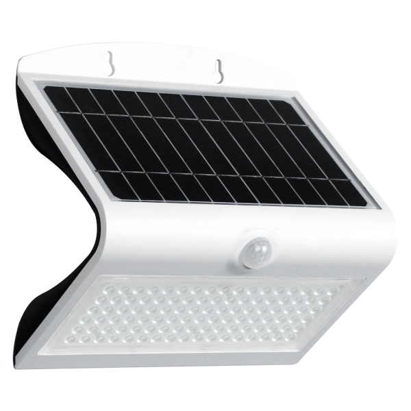 Kinkiet Solarny Butterfly 6,8W Biały IP65 800lm, Eko-light