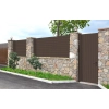 Deska ogrodzeniowa pozioma/sztacheta kompozytowa GAMRAT Premium, wzór drewna, ciemny brąz 150 x 19 x 2000mm