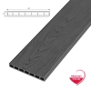 Deska ogrodzeniowa pozioma/sztacheta kompozytowa GAMRAT Premium, wzór drewna, grafit 150 x 19 x 2000mm