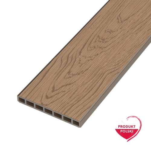 Deska ogrodzeniowa pozioma/sztacheta kompozytowa GAMRAT Premium, wzór drewna, orzech 150 x 19 x 2000mm
