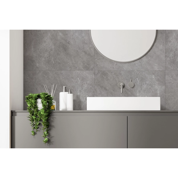 Panele ścienne winylowe kamień szary mat Inspiro Twilight 75x45 cm