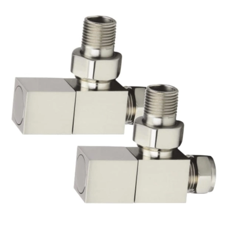 Zawory kątowe do grzejnika CUBIC Quatro chrom Imers