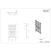 Grzejnik łazienkowy INDEO 1 biały 430x800mm 294W Imers