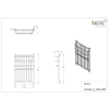 Grzejnik łazienkowy MINAS 4 mosiądz 530x800mm 355W Imers