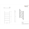Grzejnik łazienkowy MINIMAL 2 biały 530x1100mm 228W Imers