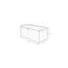 Skrzynia ogrodowa KETER Glenwood Storage Box 390 l. – stylowy schowek i siedzisko 2w1 - grafit
